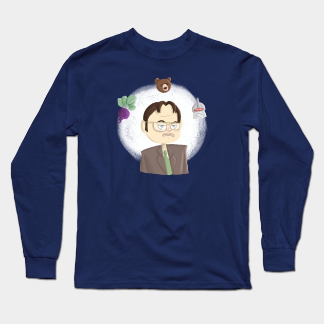 Bears, Beets, Battlestar Galactica Long Sleeve T-Shirt by TinBot